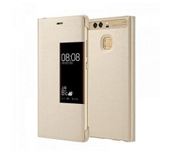 Slika izdelka: Huawei original preklopna torbica S-View za Huawei P9 zlata z okenčkom