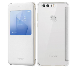 Slika izdelka: Huawei original preklopna torbica S-View za Huawei Honor 8 bela z okenčkom