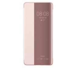 Slika 2 izdelka: Huawei original preklopna torbica Smart View za Huawei P30 Pro roza z okenčkom