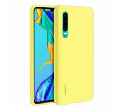 Slika izdelka: Huawei original silikonski ovitek za Huawei P30 - rumen