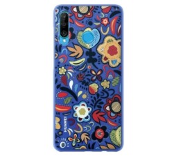 Slika 2 izdelka: Huawei original silikonski ovitek Floral za Huawei P30 Lite - moder