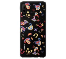 Slika 2 izdelka: Huawei original silikonski ovitek Floral za Huawei P30 Lite - črn
