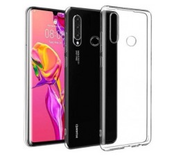 Slika 2 izdelka: Huawei original silikonski ovitek za Huawei P30 Lite - prozoren original