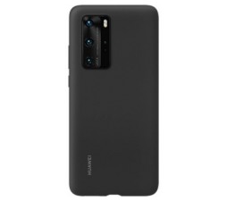 Slika 2 izdelka: Huawei original silikonski ovitek za Huawei P40 Pro - črn