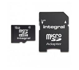 Slika izdelka: Integral SPOMINSKA KARTICA 16GB micro SD z adapterjem Class 10