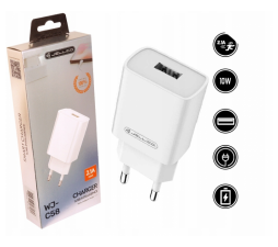 Slika izdelka: Jellico adapter C58 hišni polnilec 2,1A Quick Charge 10W vhod USB A - Original (EU Blister) bel