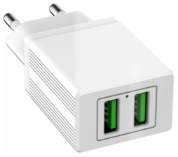Slika izdelka: Jellico adapter E26 hišni polnilec 2x USB A 2,1A Quick Charge - Original (EU Blister) bel