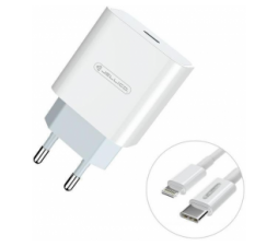Slika izdelka: Jellico hišni polnilec AK-180 Quick Charge 20W vhod Type C s kablom Lightning - Original (EU Blister) bel