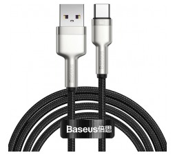 Slika izdelka: Kabel BASEUS Cafule Metal Type-A/Type-C, 11V/6A / 66W / FC / 2m (črn)