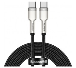 Slika izdelka: Kabel BASEUS Cafule Metal Type-C Quick charge 2m, 100W (20V 5A), 2m (črno-siv)
