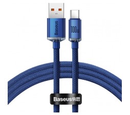 Slika izdelka: Kabel BASEUS Crystal Shine Series Type-A/Type-C, 20V/5A / 100W / FC / 1,2m (moder)
