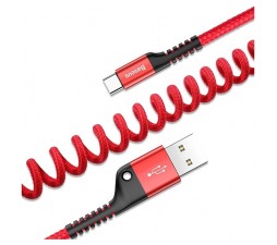 Slika izdelka: Kabel BASEUS Fish Eye USB Type-C / 2A, 1m (rdeč)