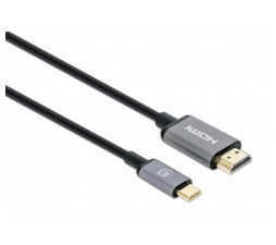 Slika 2 izdelka: Kabel USB-C moški/HDMI moški MAHATTAN, (UHD) 4K@60Hz, 1 m, črna