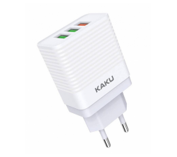 Slika izdelka: Kaku adapter KSC-407 hišni polnilec Quick Charge 18W vhod Type C PD 3.0 - Original (EU Blister) bel