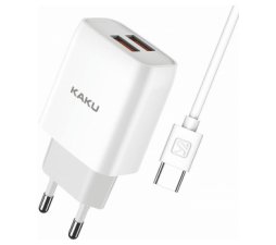 Slika 2 izdelka: Kakusiga hišni polnilec Q/HHDZ 2,4A 2x USB vtič s polnilnim kablom Type C