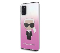 Slika izdelka: KARL LAGERFELD KLHCA41TRDFKPI za Samsung Galaxy A41 A415 prozorno pink trda zaščita - Karl Full Body Iconic