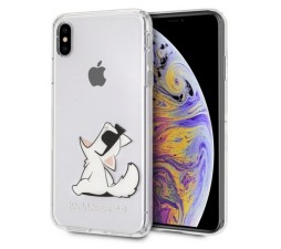 Slika izdelka: KARL LAGERFELD KLHCI65CFNRC za iPhone Xs Max prozorna trda zaščita - Choupette Fun