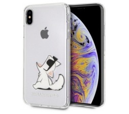 Slika 2 izdelka: KARL LAGERFELD KLHCI65CFNRC za iPhone Xs Max prozorna trda zaščita - Choupette Fun