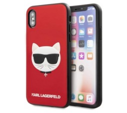 Slika 2 izdelka: KARL LAGERFELD KLHCI8GLRE za iPhone 7, 8, SE 2 rdeča zaščita - Choupette s Head