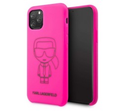 Slika 2 izdelka: KARL LAGERFELD KLHCN58SILFLPI za iPhone 11 Pro pink silikonska zaščita - Full Body Iconic