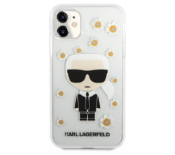 Slika izdelka: KARL LAGERFELD KLHCN61HFLT za iPhone 11 / XR prozorna Flower zaščita - Karls Full Body
