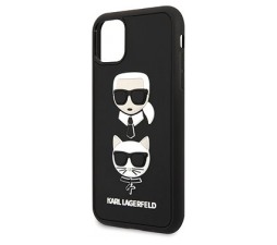 Slika izdelka: KARL LAGERFELD KLHCN65IK3DKC za iPhone 11 Pro Max črna trda zaščita - Heads 3D Rubber