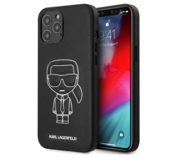 Slika izdelka: KARL LAGERFELD KLHCP12LPCUIKWH za iPhone 12 Pro Max črna trda zaščita - Karl Iconic
