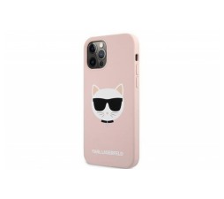 Slika izdelka: KARL LAGERFELD KLHCP12LSLCHLP za iPhone 12 Pro Max roza silikonska zaščita - Choupetts head