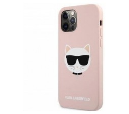 Slika 2 izdelka: KARL LAGERFELD KLHCP12LSLCHLP za iPhone 12 Pro Max roza silikonska zaščita - Choupetts head
