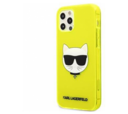 Slika 2 izdelka: KARL LAGERFELD KLHCP12MCHTRY za iPhone 12 / 12 Pro rumena silikonska zaščita - Choupetts head