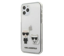 Slika izdelka: KARL LAGERFELD KLHCP12MCKTR za iPhone 12 ali 12 Pro prozorna trda zaščita - Karl and Choupette