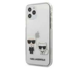 Slika 2 izdelka: KARL LAGERFELD KLHCP12MCKTR za iPhone 12 ali 12 Pro prozorna trda zaščita - Karl and Choupette