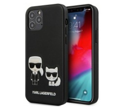 Slika 2 izdelka: KARL LAGERFELD KLHCP12MPCUSKCBK za iPhone 12 ali 12 Pro črna trda zaščita - Karl and Choupette