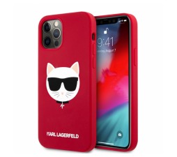 Slika izdelka: KARL LAGERFELD KLHCP12MSLCHBK za iPhone 12 Pro rdeča silikonska zaščita - Choupetts head