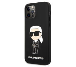 Slika izdelka: KARL LAGERFELD KLHCP12MSNIKBCK za iPhone 12 / 12 Pro črn silikonska zaščita - IML NFT  Karls Full Body