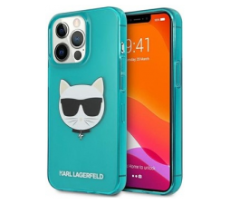 Slika izdelka: KARL LAGERFELD KLHCP13LCHTRB za iPhone 13 Pro turkizna silikonska zaščita - Choupetts head