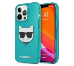 Slika 2 izdelka: KARL LAGERFELD KLHCP13LCHTRB za iPhone 13 Pro turkizna silikonska zaščita - Choupetts head
