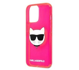 Slika izdelka: KARL LAGERFELD KLHCP13LCHTRP za iPhone 13 Pro pink silikonska zaščita - Choupetts head
