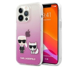 Slika izdelka: KARL LAGERFELD KLHCP13LCKTRP za iPhone 13 Pro prozorno pink zaščita - Full Body