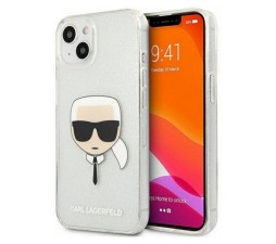 Slika izdelka: KARL LAGERFELD KLHCP13LKHTUGLS za iPhone 13 Pro prozorna zaščita z bleščicami - Karl s Head