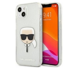 Slika 2 izdelka: KARL LAGERFELD KLHCP13LKHTUGLS za iPhone 13 Pro prozorna zaščita z bleščicami - Karl s Head
