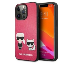 Slika izdelka: KARL LAGERFELD KLHCP13LPCUSKCP za iPhone 13 Pro - roza Full Body Icon