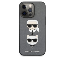 Slika izdelka: KARL LAGERFELD KLHCP13LSAKICKCSL za iPhone 13 Pro siva zaščita - Heads