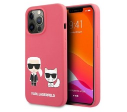 Slika izdelka: KARL LAGERFELD KLHCP13LSSKCP za iPhone 13 Pro pink silikonska zaščita - Full Bodies