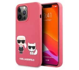 Slika 2 izdelka: KARL LAGERFELD KLHCP13LSSKCP za iPhone 13 Pro pink silikonska zaščita - Full Bodies