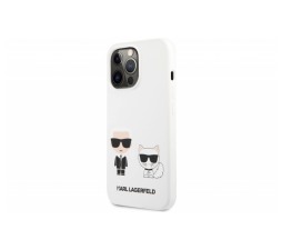 Slika izdelka: KARL LAGERFELD KLHCP13LSSKCW za iPhone 13 Pro bela silikonska zaščita - Full Bodies