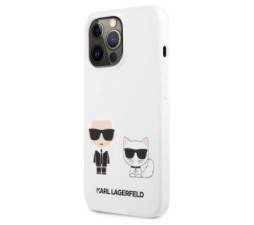 Slika 2 izdelka: KARL LAGERFELD KLHCP13LSSKCW za iPhone 13 Pro bela silikonska zaščita - Full Bodies