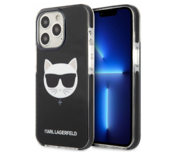 Slika izdelka: KARL LAGERFELD KLHCP13LTPECK za iPhone 13 Pro črna silikonska zaščita - Choupetts head