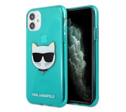 Slika izdelka: KARL LAGERFELD KLHCP13MCHTRB za iPhone 13 6.1 turkizna silikonska zaščita - Choupetts head