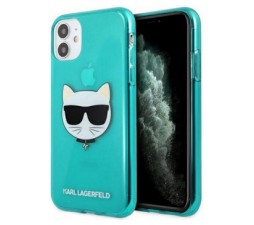 Slika 2 izdelka: KARL LAGERFELD KLHCP13MCHTRB za iPhone 13 6.1 turkizna silikonska zaščita - Choupetts head